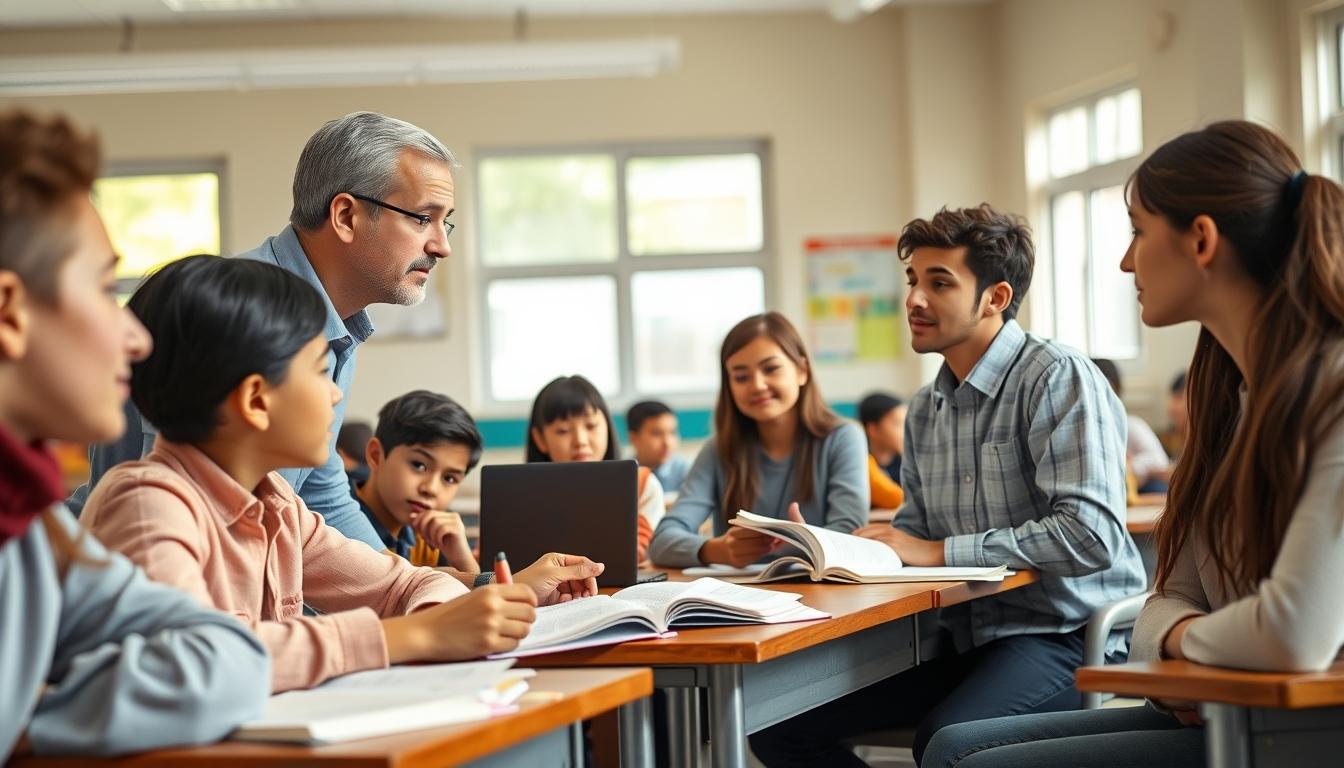 Structured study materials and learning resources on a desk
